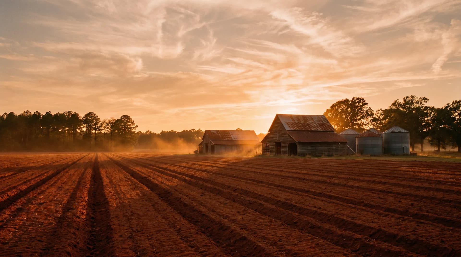 Photography of this 2023 Ford F-150 XLT is coming soon. Shown instead: farmland outside Barnwell at the end of a working day.